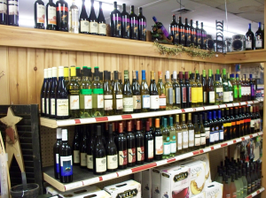 wine at country goods and groceries