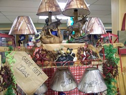 Majestic Deer Lamps for hunters and nature lovers at East Wakefield Country Goods and Groceries in New Hampshire